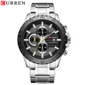 CURREN 8334 Quartz Men Watches Top Brand Luxury Casual Stainless Steel Watch Date Fashion Business Male Wristwatches Clock Male